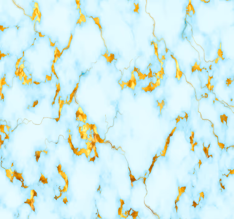 Papel pintado mármol azul y dorado - TenVinilo