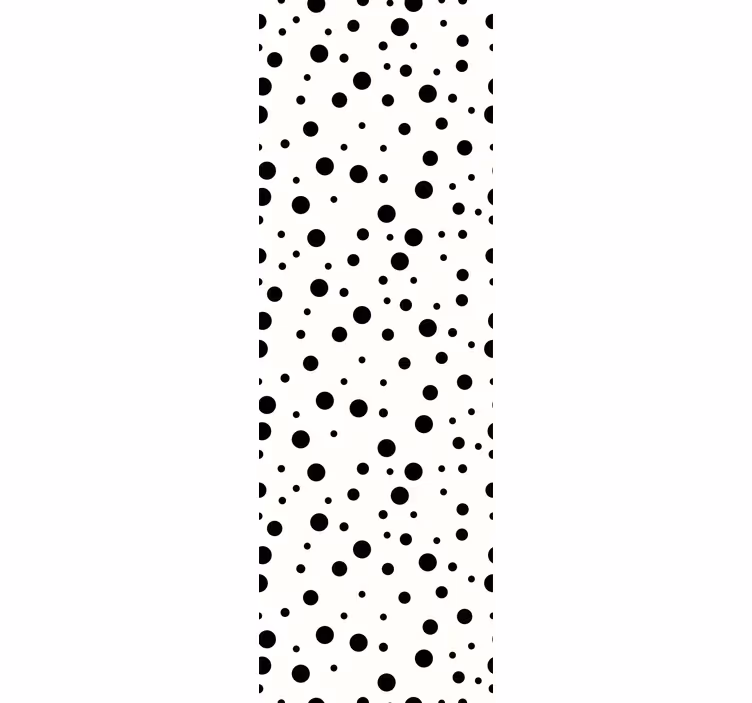 Papel pintado infantil Fondo de lunares negros - TenVinilo