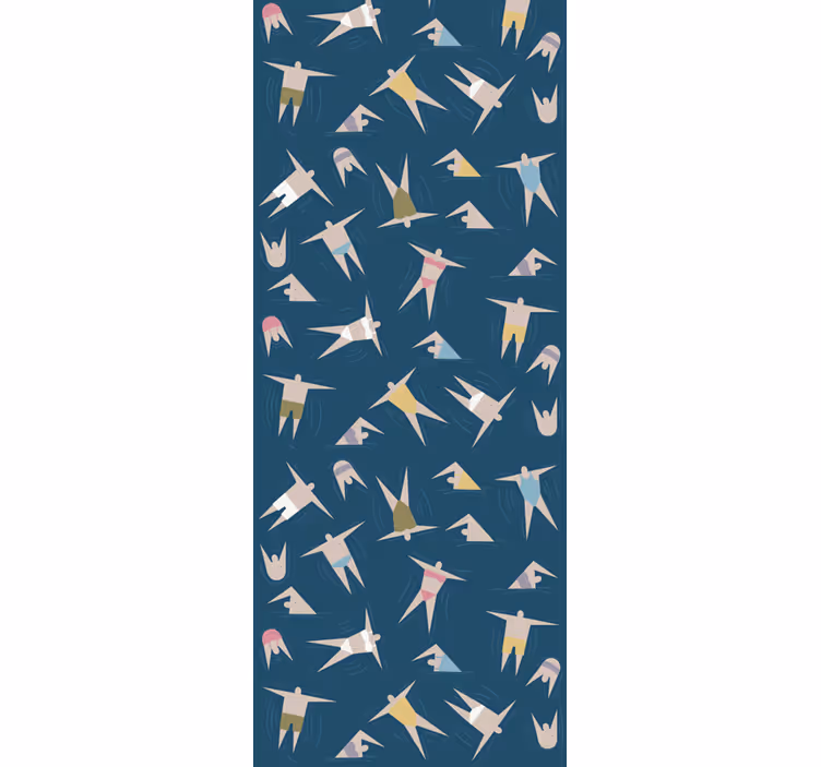 Papel tapiz animales patrón de pájaros voladores - TenVinilo
