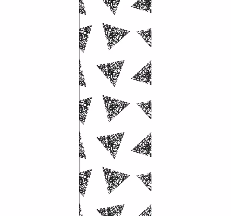 Papel tapiz triángulos garabatear triángulos - TenVinilo