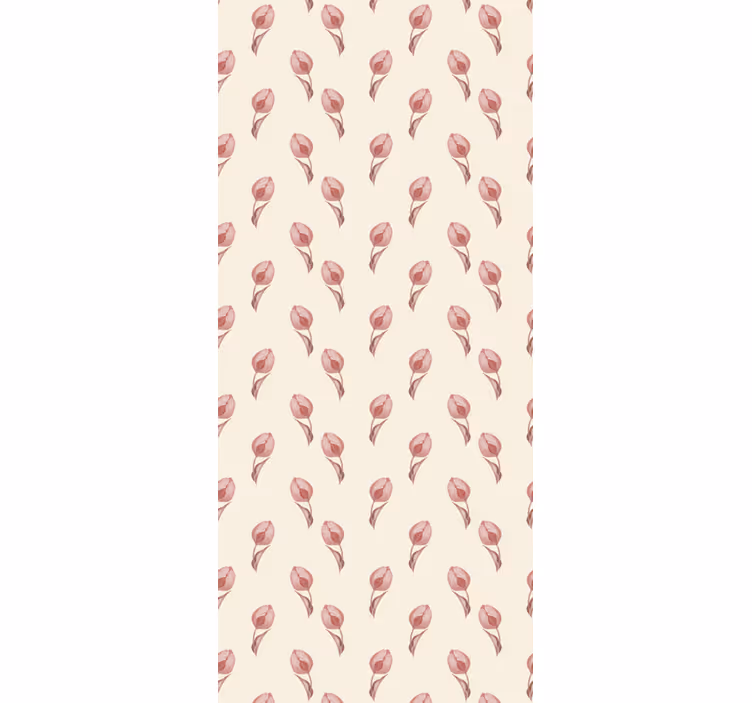 Papel tapiz flores patrón floral transparente - TenVinilo