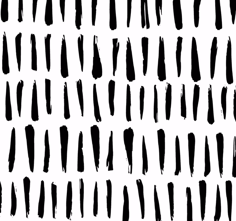Papel tapiz baño elegantes rayas negras - TenVinilo