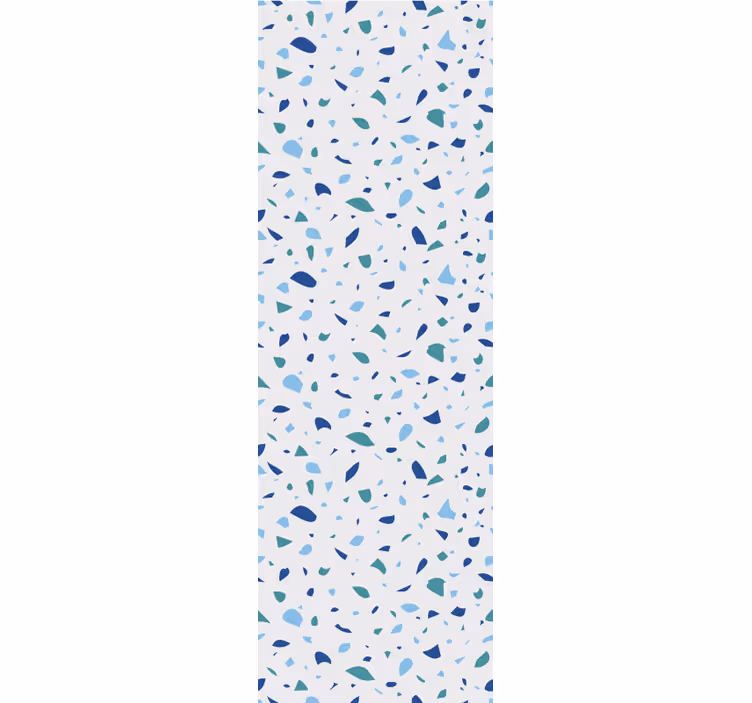 Papel pintado salón Terrazo de tonos azules - TenVinilo