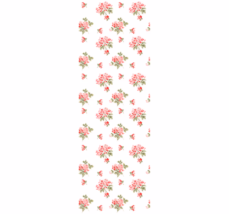 Papel pintado flores Patrón minimalista shabby chic - TenVinilo