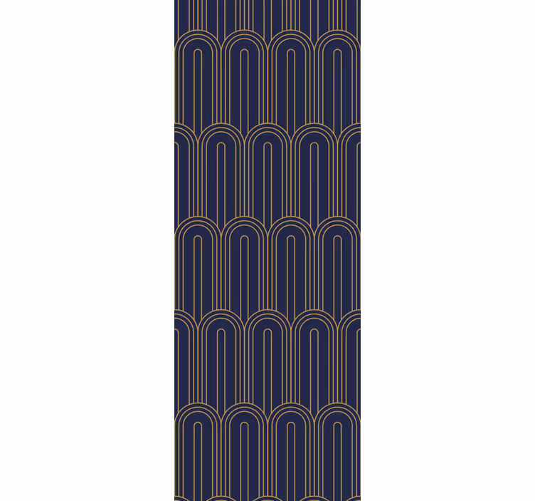 Papel pintado abstracto Formas púrpuras art-deco - TenVinilo