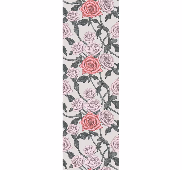 papel pintado troncos Rosal de estilo provenzal - TenVinilo