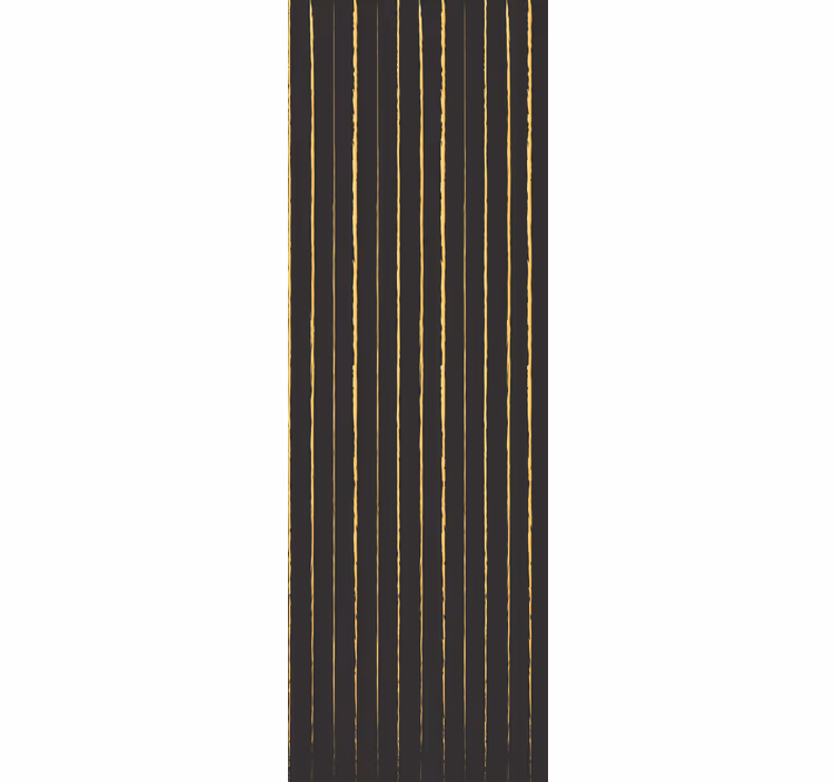 Papel tapiz rayas patrón dorado y negro - TenVinilo