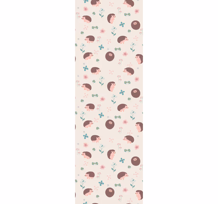 Papel pintado infantil Linda colección de erizos - TenVinilo