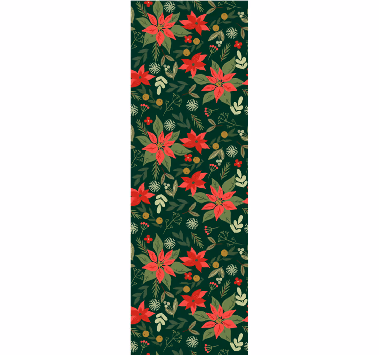 Papel pintado navidad Deja adornos navideños - TenVinilo