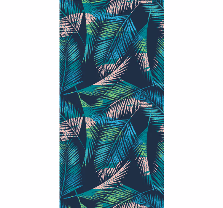 Papel pintado naturaleza Palmeras exóticas patrón tropical - TenVinilo