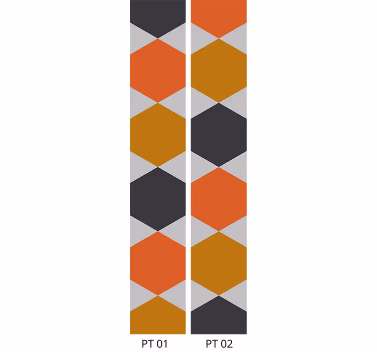 Papel tapiz geométrico formas de panal - TenVinilo