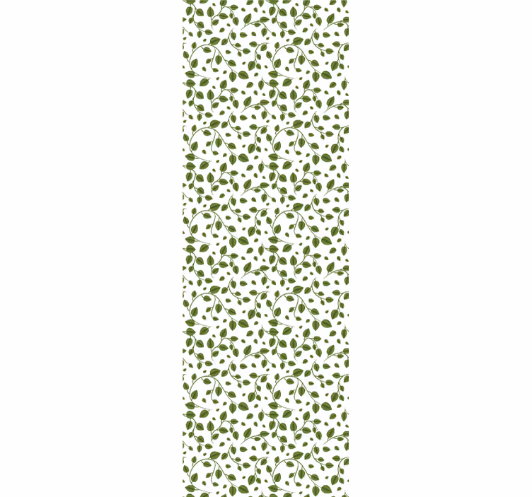 Papel tapiz hojas motivo de enredaderas verdes - TenVinilo