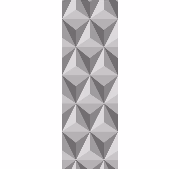 Papel pintado triangulos Patrón de triángulo gris 3d - TenVinilo