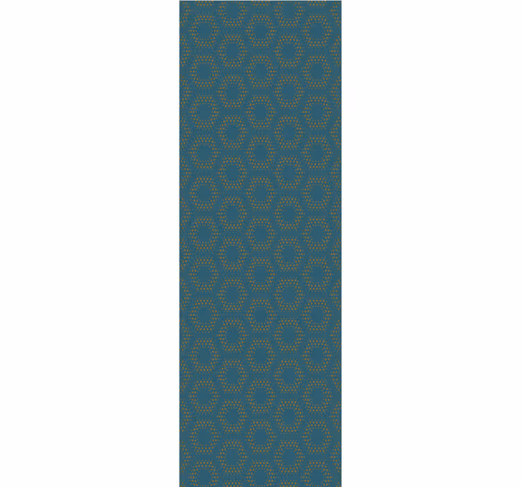 Papel pintado moderno Patrón dorado con fondo azul - TenVinilo