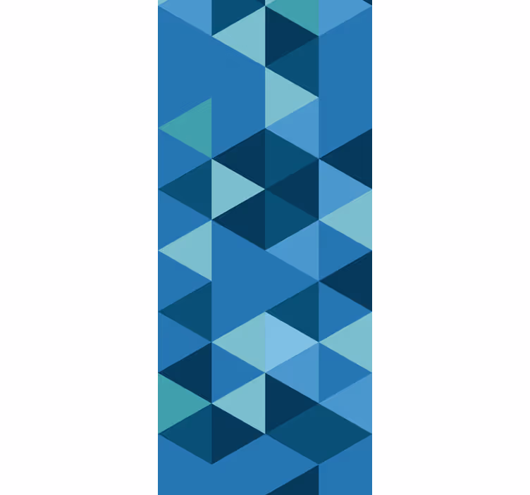 Papel pintado cuadros Cuadrados geométricos azules - TenVinilo