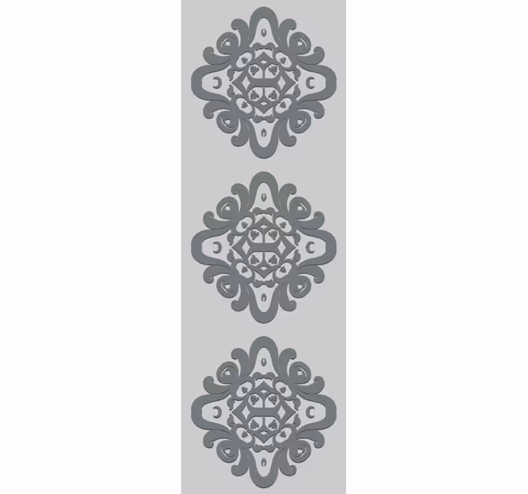 Papel tapiz barroco patrones florales intrincados - TenVinilo