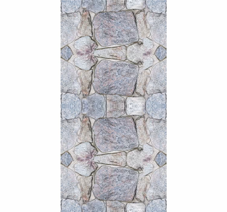 Papel tapiz para sala patrón de piedra rústica realista - TenVinilo