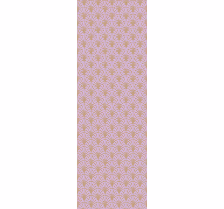Papel tapiz para sala elementos florales estilizados - TenVinilo