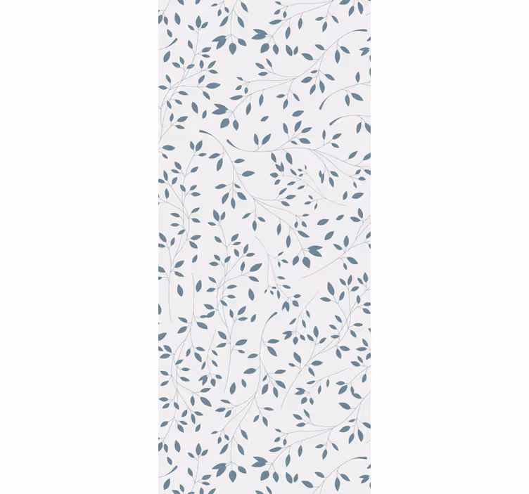 Papel tapiz hojas patrón de vides minimalista - TenVinilo