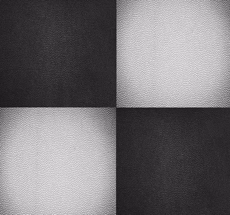 Papel pintado geométrico acolchado de ajedrez - TenVinilo