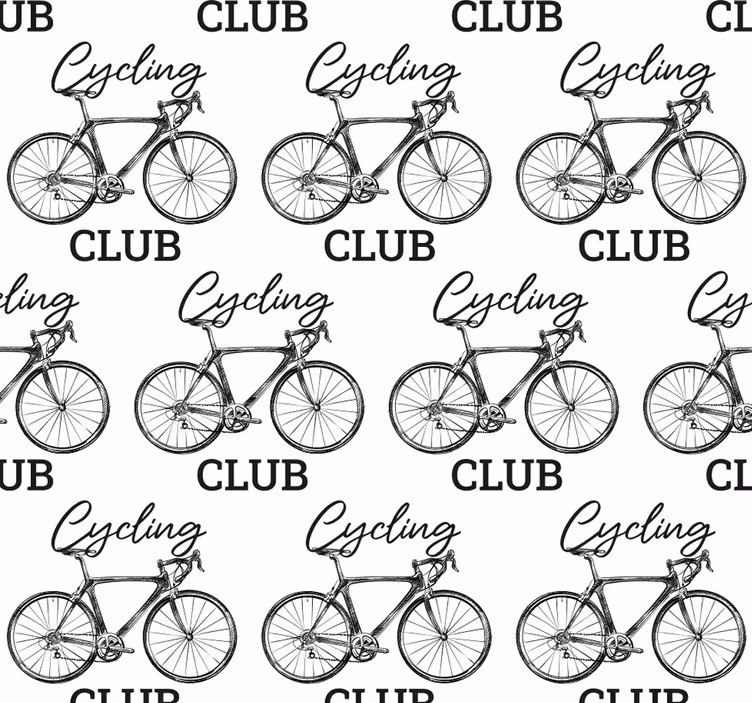 Papel de pared para salón club ciclista - TenVinilo