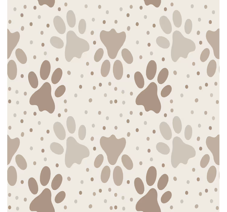 Papel habitación infantil pata de perro - TenVinilo