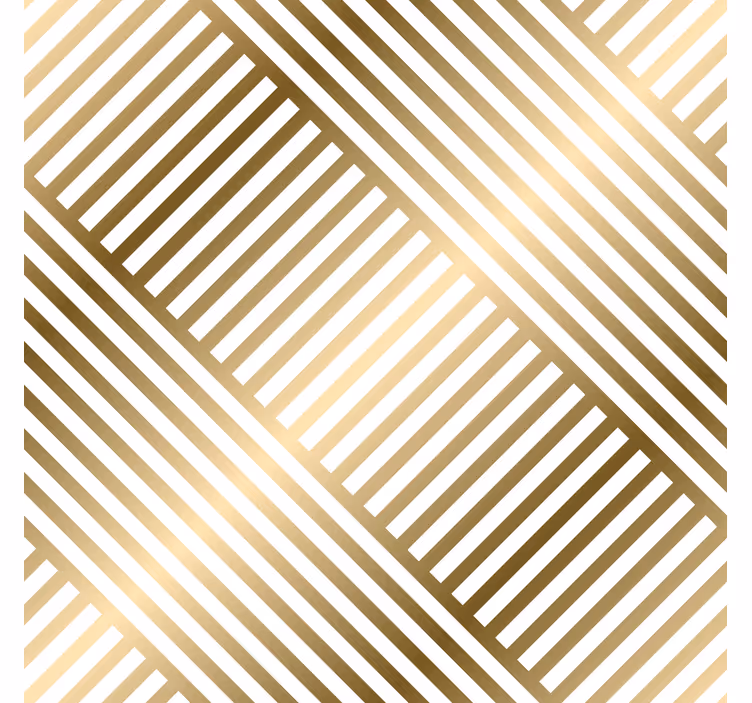Papel decorativo para entradas líneas geométricas doradas - TenVinilo