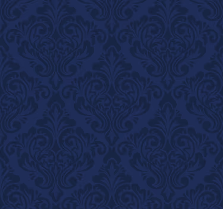 Papel tapiz para sala damasco azul marino - TenVinilo