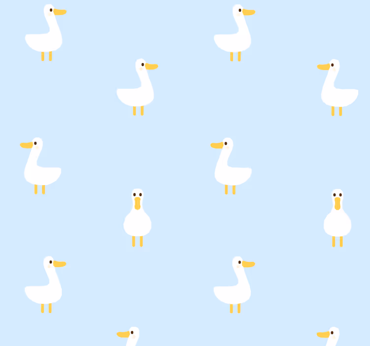 Papel tapiz animales patrón de pato - TenVinilo