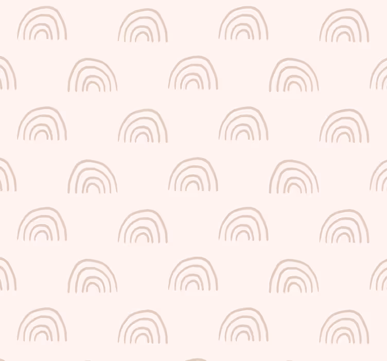 Papel tapiz bebé arcoiris minimalista - TenVinilo