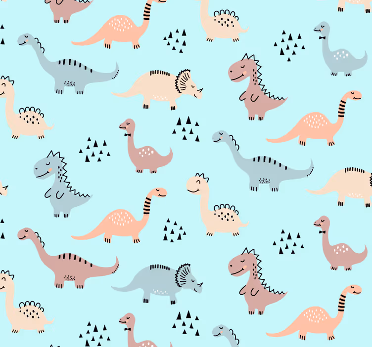 Papel tapiz dinosaurios parque infantil de dinosaurios - TenVinilo