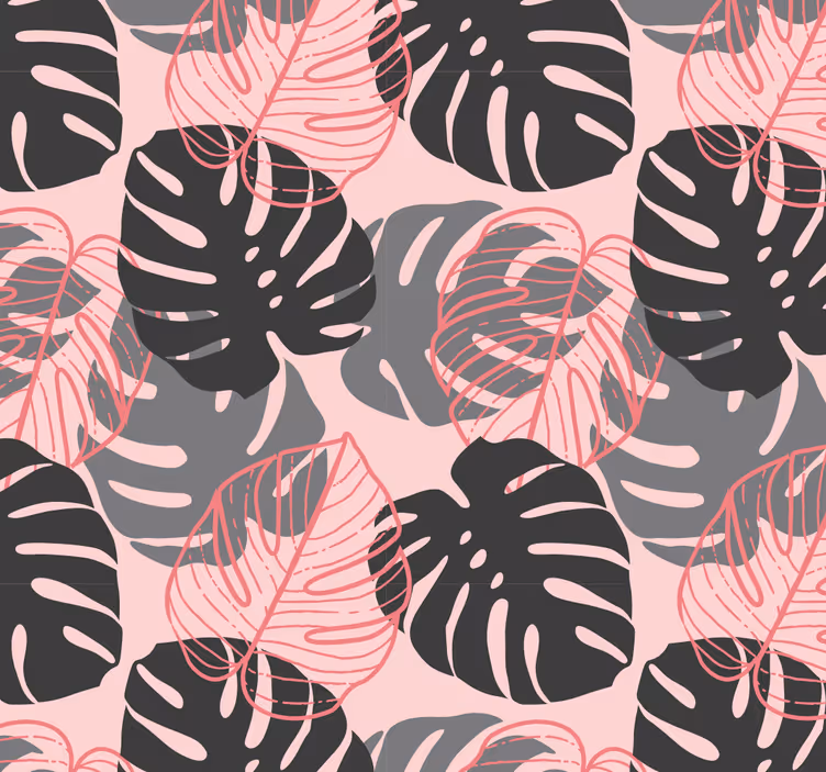 Papel tapiz hojas monstruo tropical - TenVinilo