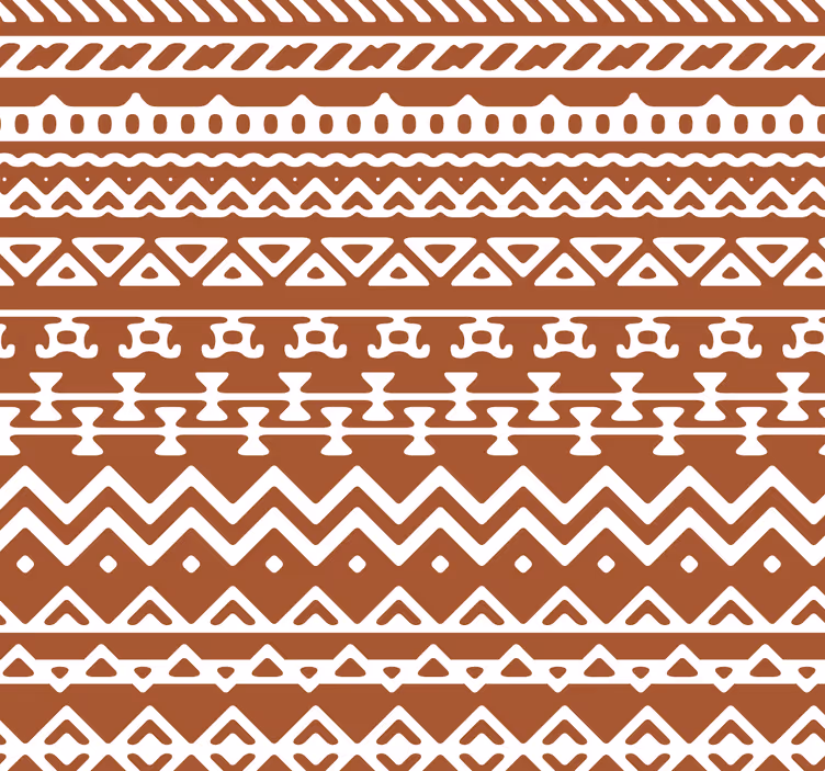 Papel tapiz recámara matrimonial diseño geométrico - TenVinilo