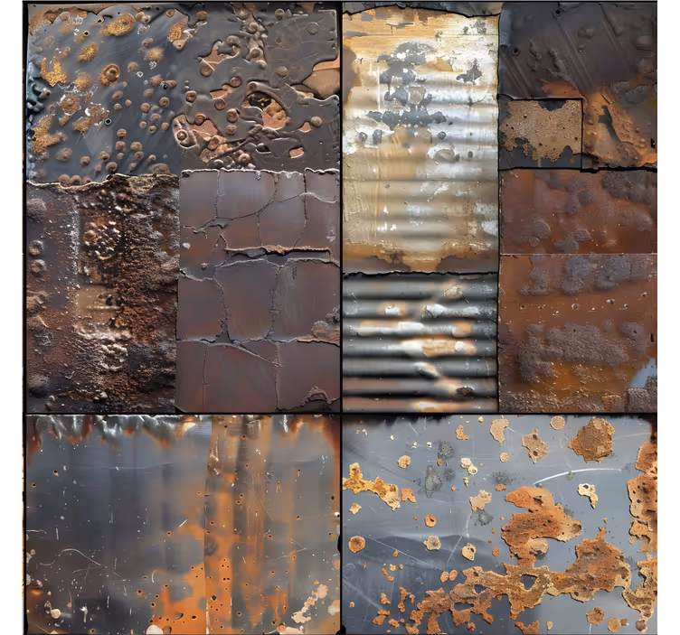 Papel tapiz azulejos estilo industrial - TenVinilo