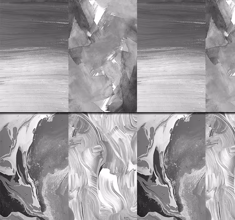Papel tapiz abstracto monocromo arremolinado - TenVinilo