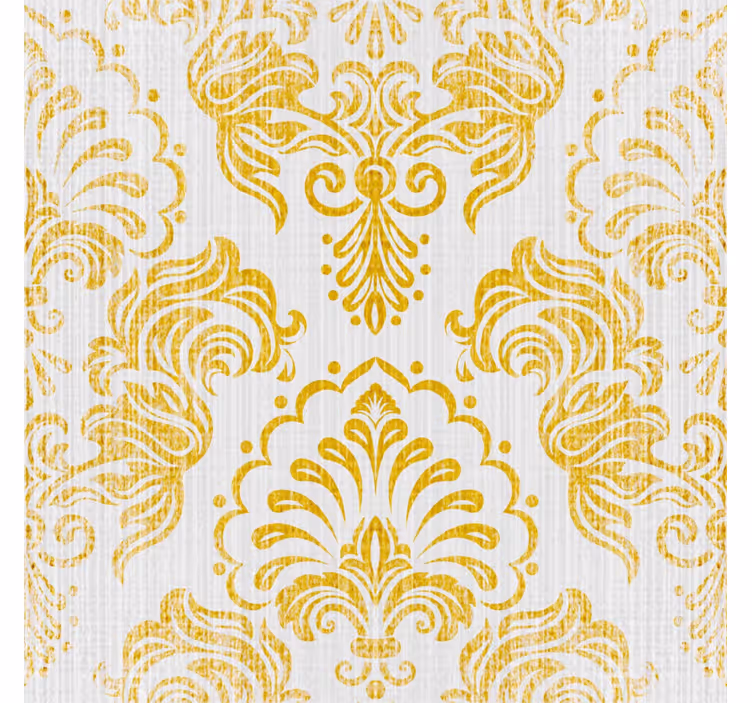Papel tapiz barroco diseño dorado - TenVinilo
