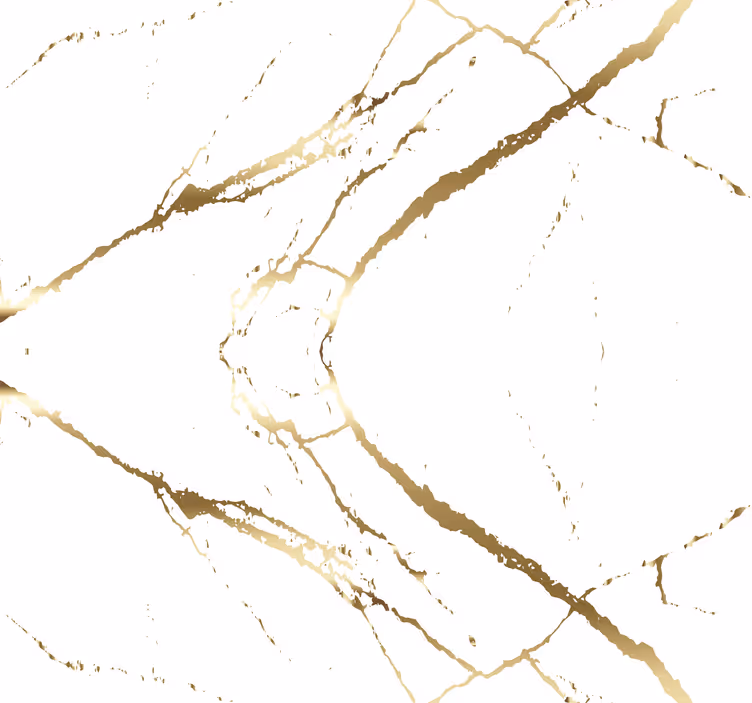 Papel pintado mármol dorado y blanco - TenVinilo