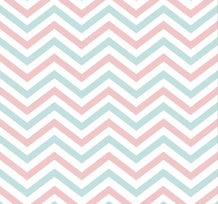 Papel de pared para salón colores pastel de zigzag - TenVinilo