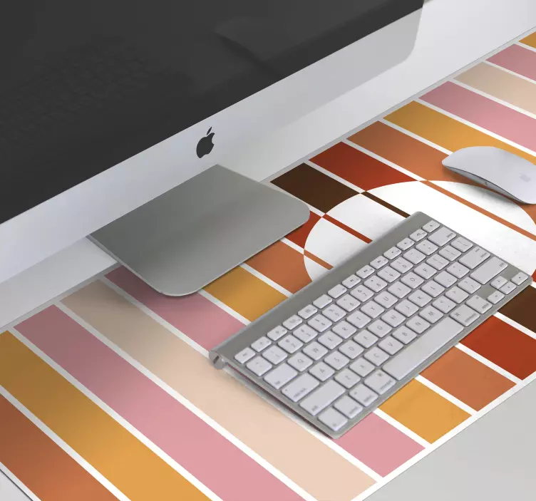 Alfombrilla ratón de sol a rayas de los 70 - TenVinilo