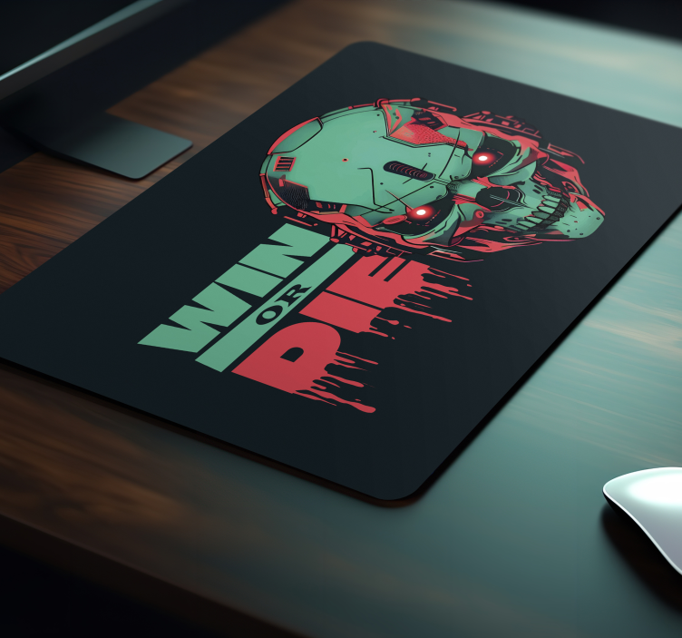 Mouse pad gaming ganar o morir - TenVinilo
