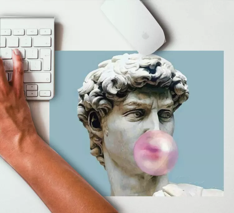 Mouse pad original escultura de mármol burbujeante - TenVinilo