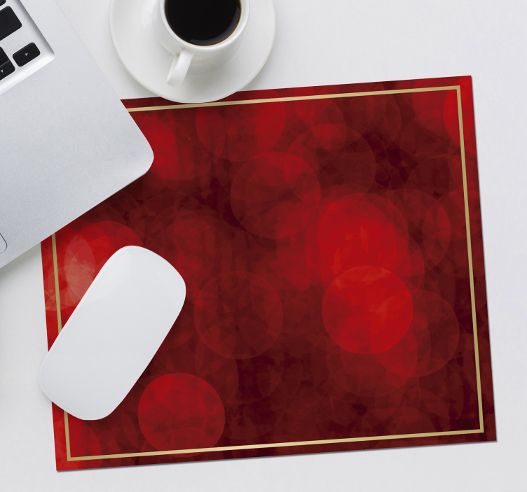 Mousepad navidad elegantes patrones rojos - TenVinilo