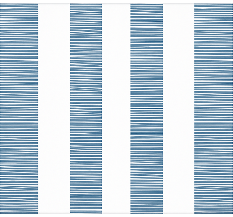 Cortina roller baño ceramica righe blu - TenVinilo