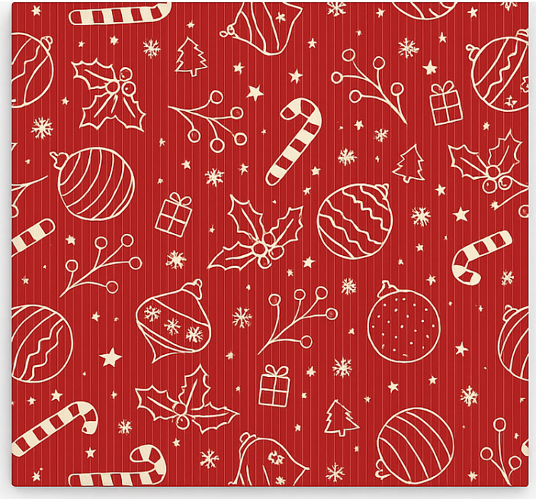 Cortina roller living comedor patrón de petirrojos - TenVinilo