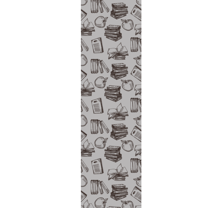 Cortina roller despacho elementos de estudio vintage - TenVinilo