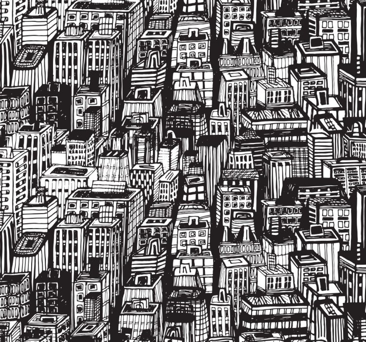 Cortina roller despacho rascacielos de nueva york - TenVinilo