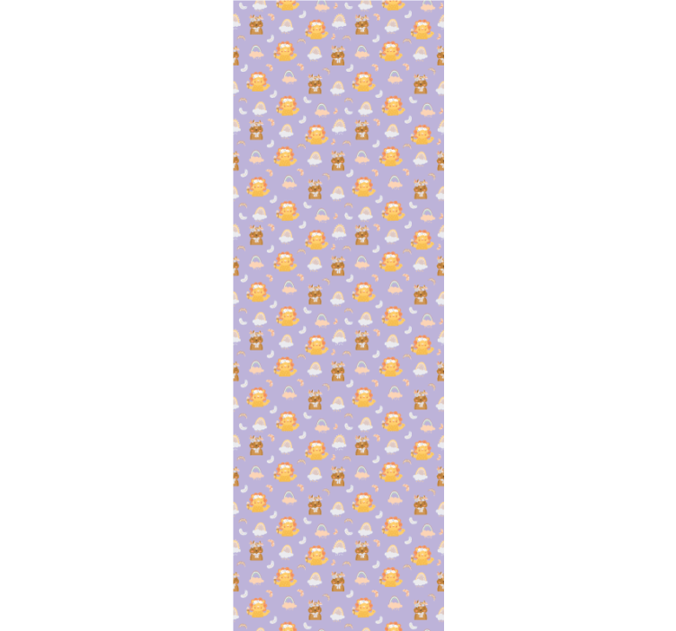 Cortina roller infantil animales y arcoíris - TenVinilo