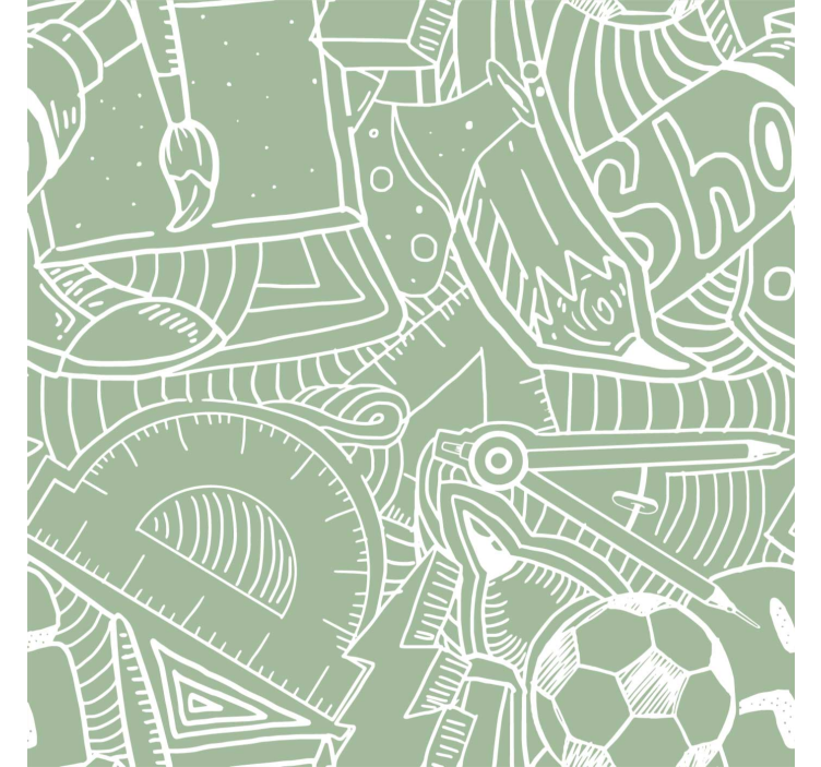 Cortina roller juvenil tiza verde escolar - TenVinilo