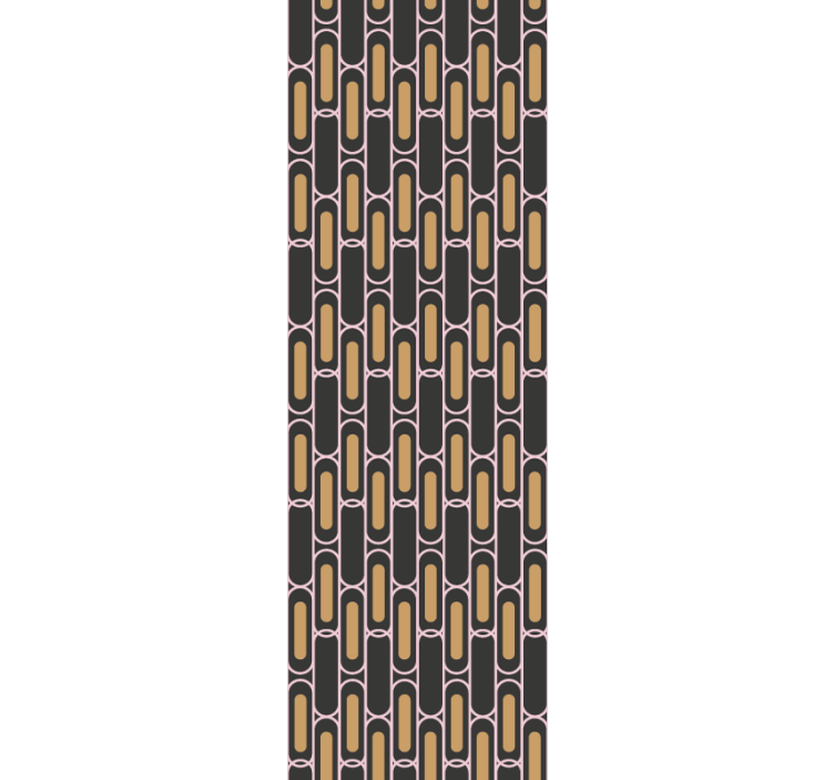 Cortina roller moderno diseño de líneas geométricas - TenVinilo