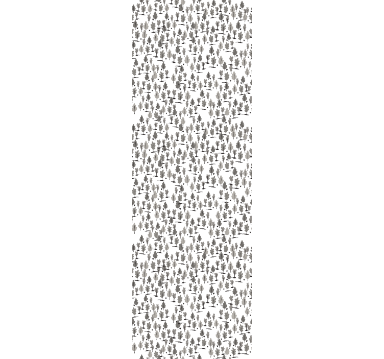 Cortina roller moderno patrón de árboles familiares - TenVinilo